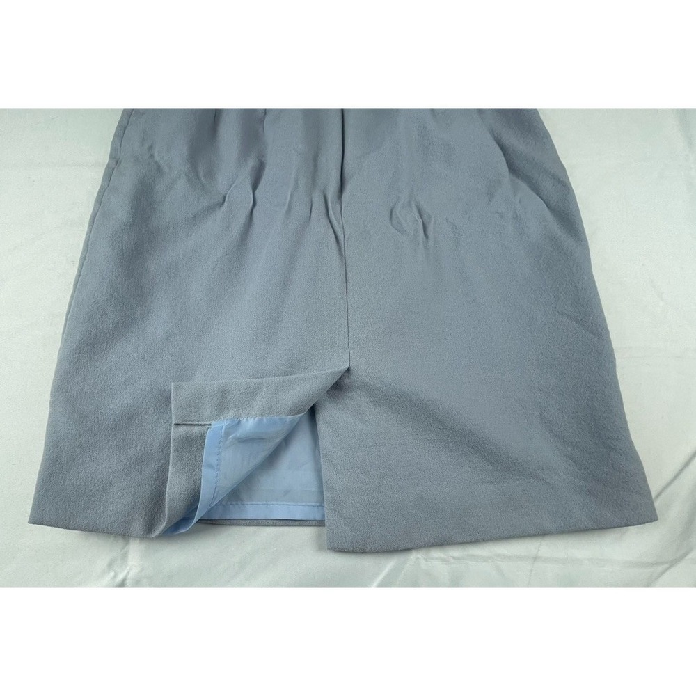 GIANNI SPORT WOOL SKIRT WOMENS 10 BLUE MADE IN USA VINATGE 90S - Picture 7 of 12